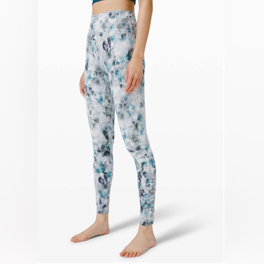 Lululemon Align High Rise Kaleidofloral Multicolor 25” Leggings,‎ Size 6